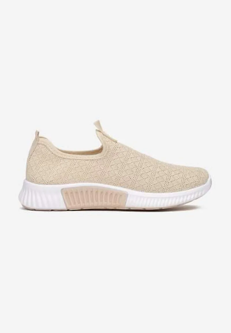 Beżowe Buty Sportowe Daemnessa