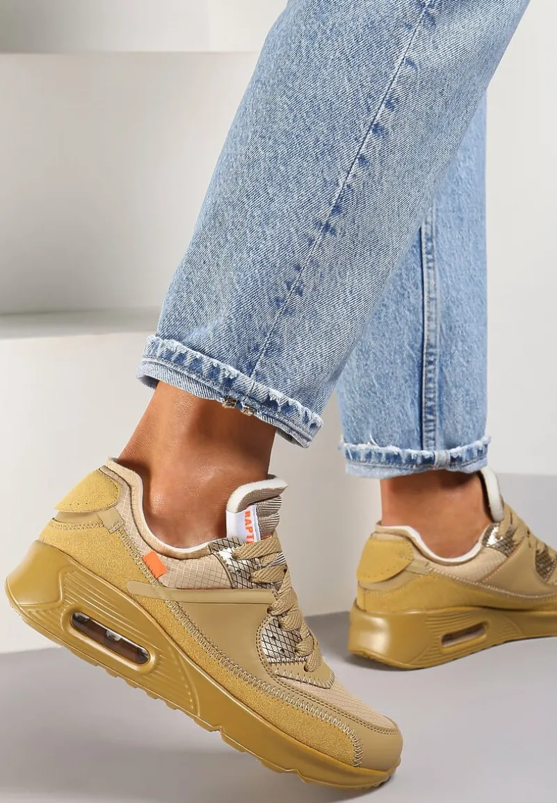 Beżowe Buty Sportowe Irinyxih