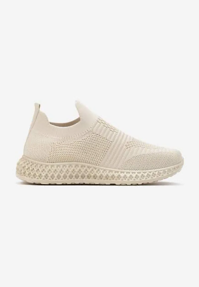 Beżowe Buty Sportowe Phinelle