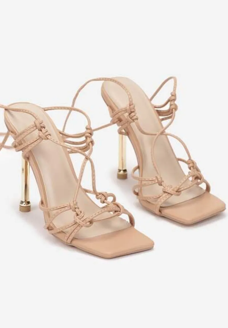 Beżowe Sandały Agathora