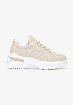Beżowe Sneakersy Doreania