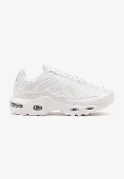 Białe Buty Sportowe Sneakersy z Geometrycznym Tłoczeniem Vulinea