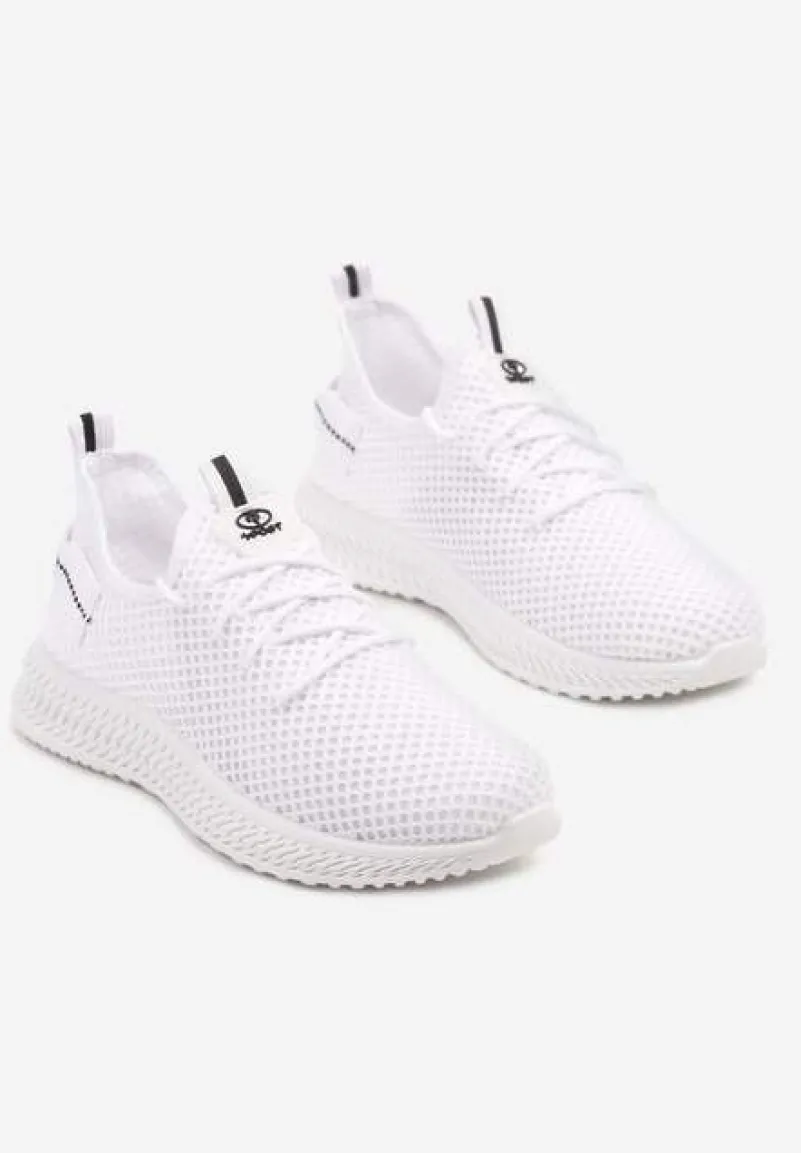 Białe Elastyczne Buty Sportowe Sneakersy Nuriane