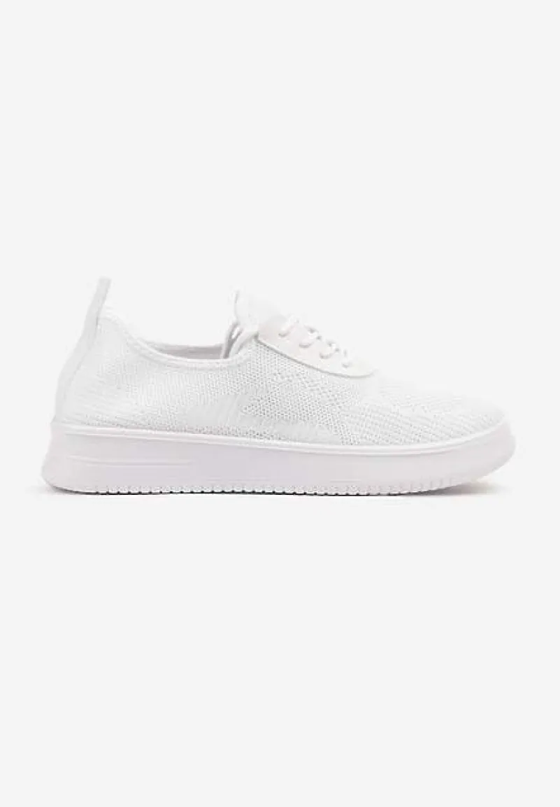 Białe Siateczkowe Buty Sportowe Sneakersy Eravessa