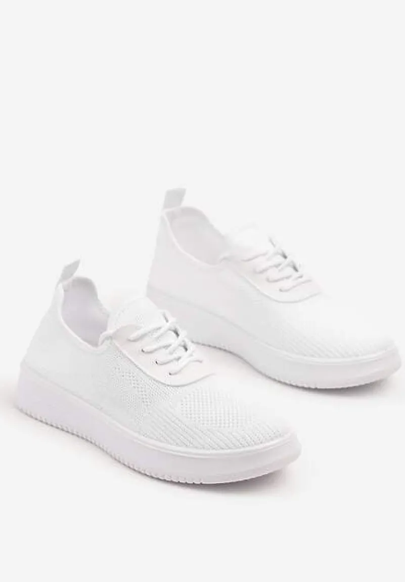 Białe Siateczkowe Buty Sportowe Sneakersy Eravessa