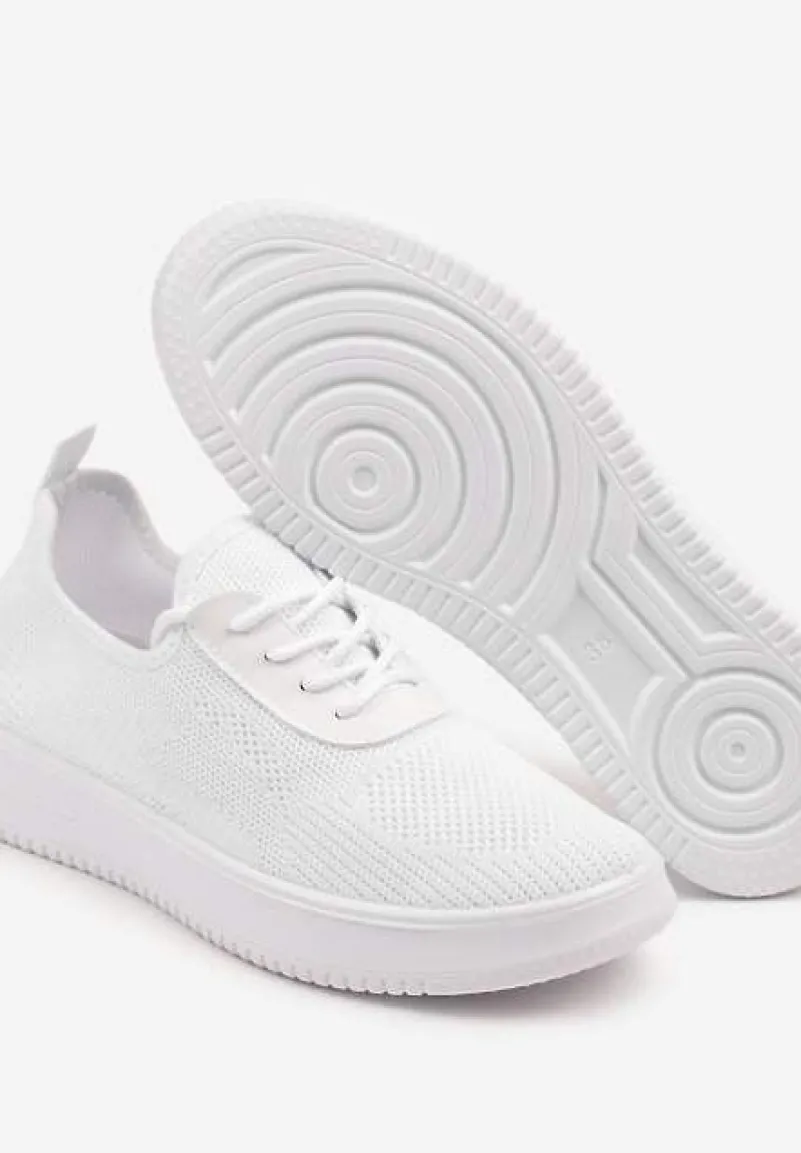 Białe Siateczkowe Buty Sportowe Sneakersy Eravessa
