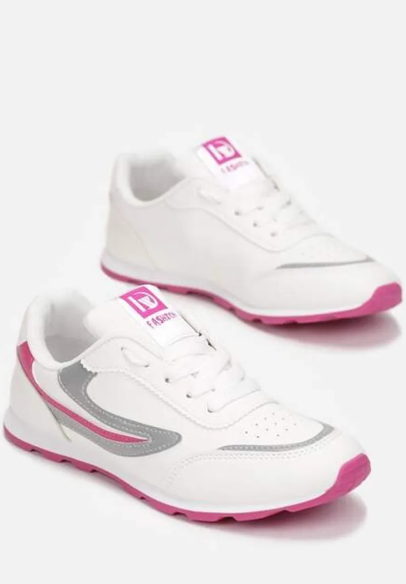 Biało-Różowe Buty Sportowe Regines