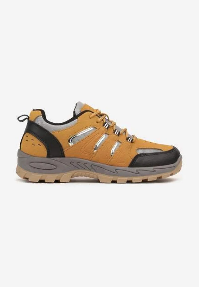 Brązowe Buty Sportowe w Trekkingowym Stylu Zaiss