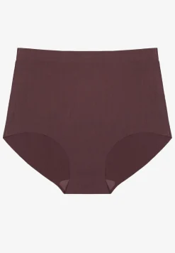 Ciemnofioletowe Bezszwowe Majtki High Waist Navorila