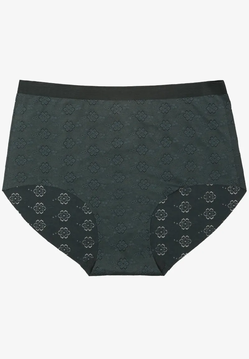 Ciemnozielona Bielizna Modelująca Majtki High Waist Lilialira