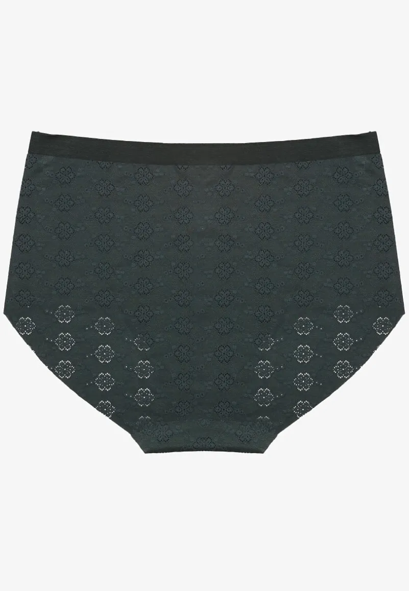 Ciemnozielona Bielizna Modelująca Majtki High Waist Lilialira
