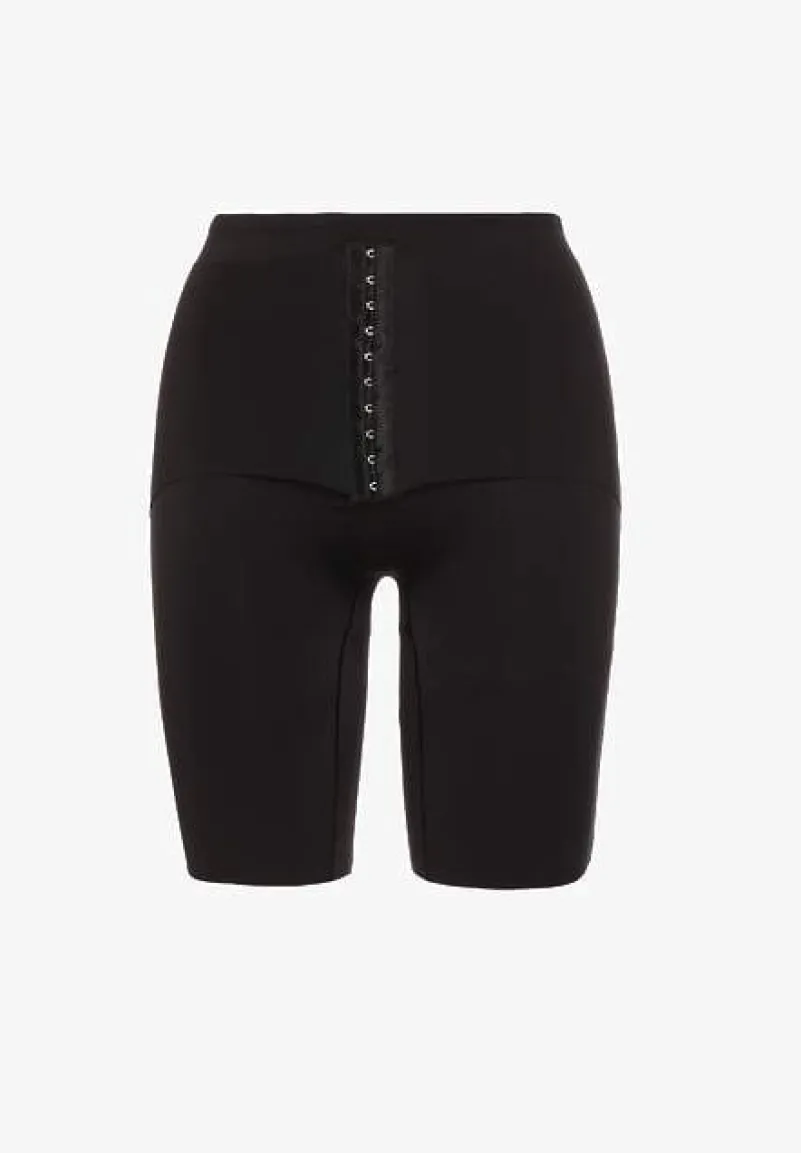 Czarna Bielizna modelująca Majtki Typu Szorty High Waist Liradelle