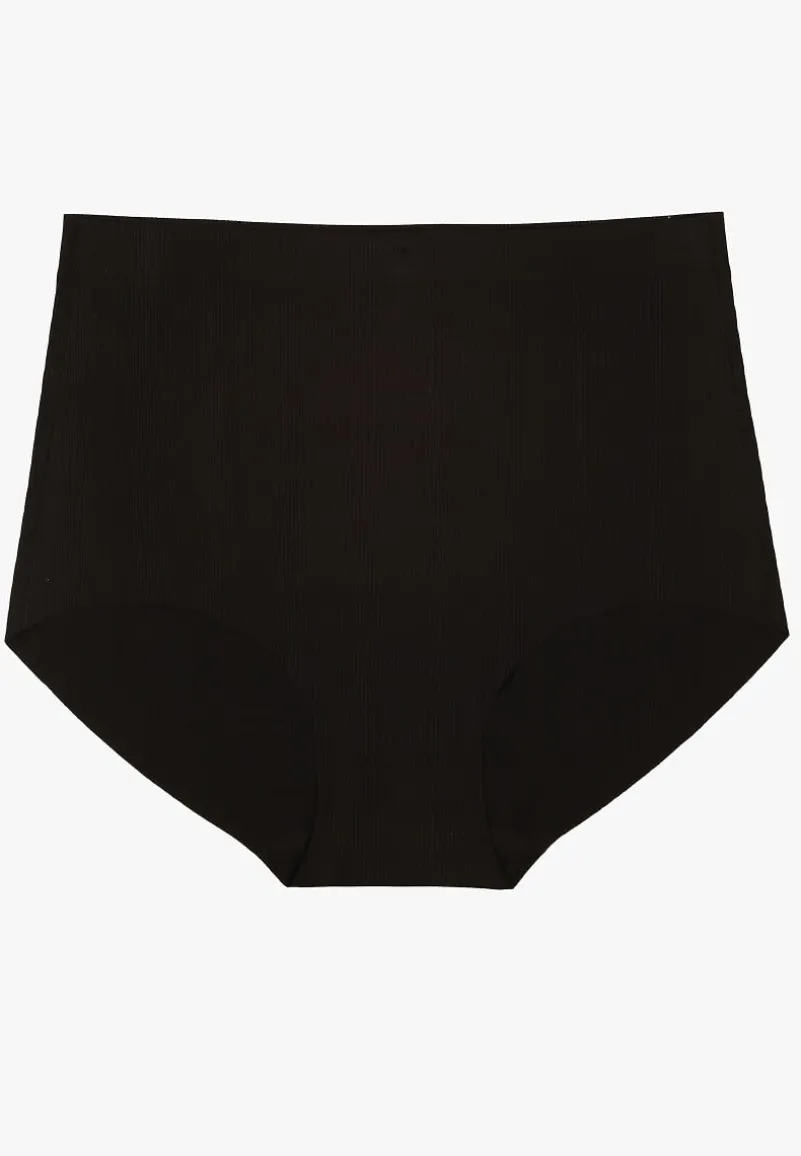 Czarne Bezszwowe Majtki High Waist Navorila