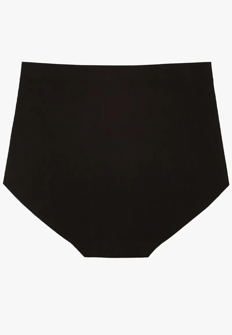 Czarne Bezszwowe Majtki High Waist Navorila