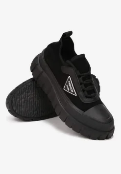 Czarne Sneakersy Christelle