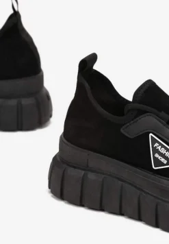 Czarne Sneakersy Christelle