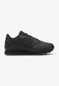Czarne Sneakersy przed Kostkę ze Sznurówkami Effilis