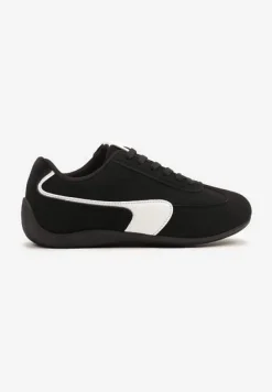 Czarne Sneakersy Typu Klasyczne Tenisówki Zelritia
