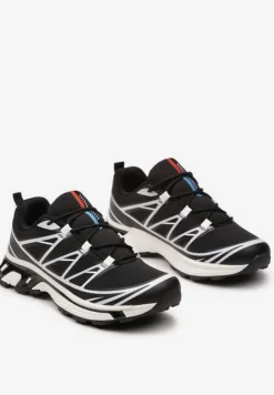 Czarne Sneakersy z Ozdobnymi Wstawkami i Ściąganą Gumką Aineri
