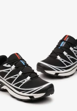 Czarne Sneakersy z Ozdobnymi Wstawkami i Ściąganą Gumką Aineri