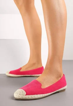 Fuksjowe Espadryle z Motywem Plecionki Ralomea