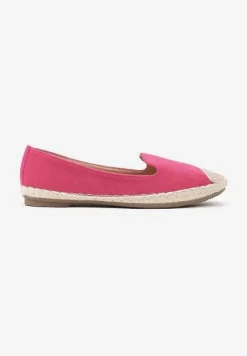 Fuksjowe Espadryle z Motywem Plecionki Ralomea