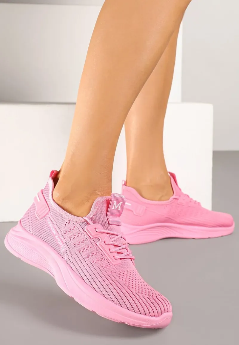 Fuksjowe Siateczkowe Buty Sportowe Sneakersy Ulinoria