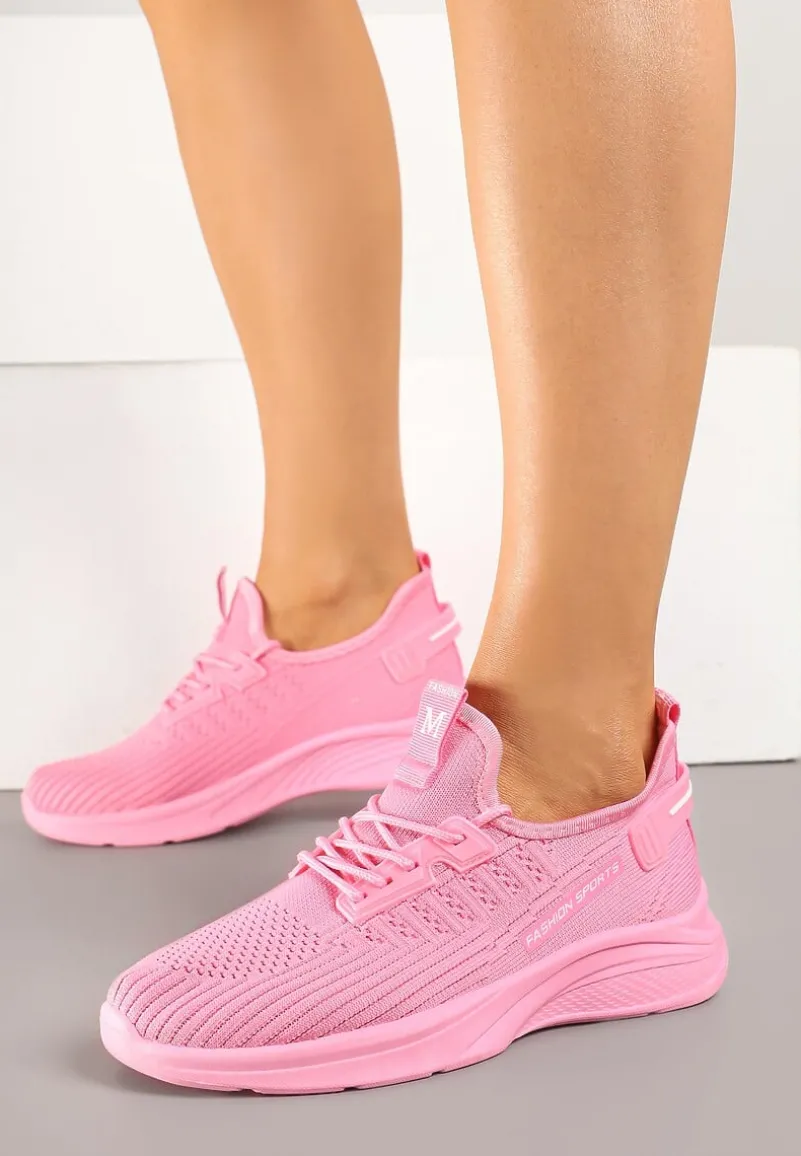 Fuksjowe Siateczkowe Buty Sportowe Sneakersy Ulinoria