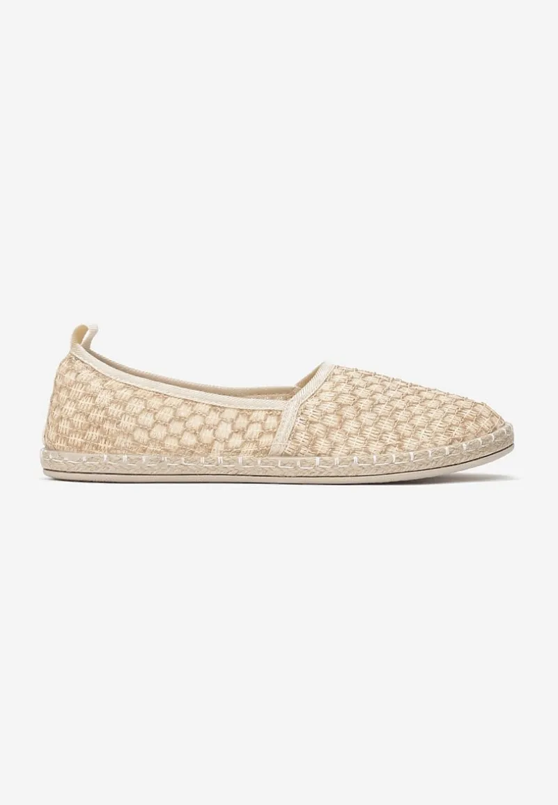 Jasnobeżowe Espadryle Heliriye