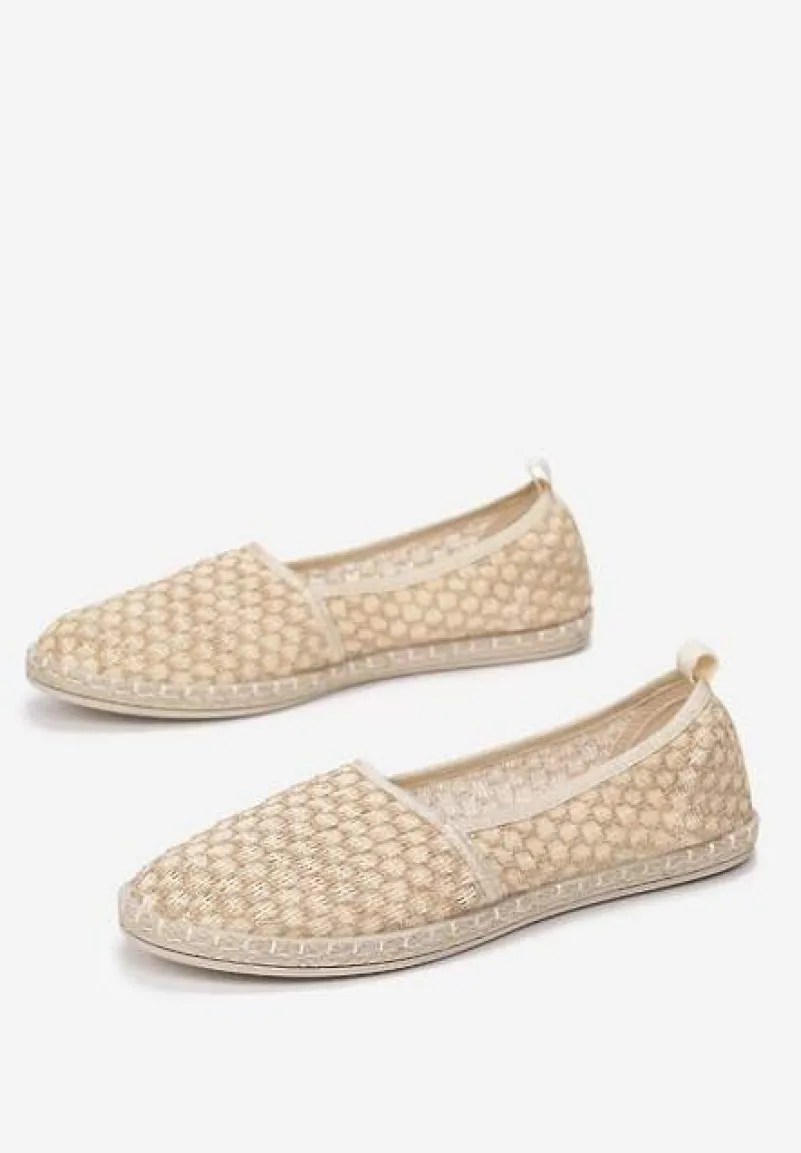 Jasnobeżowe Espadryle Heliriye