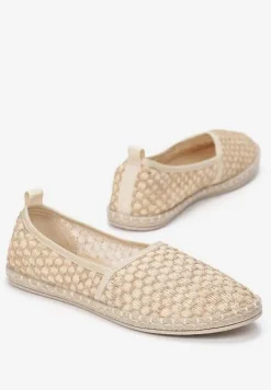 Jasnobeżowe Espadryle Heliriye