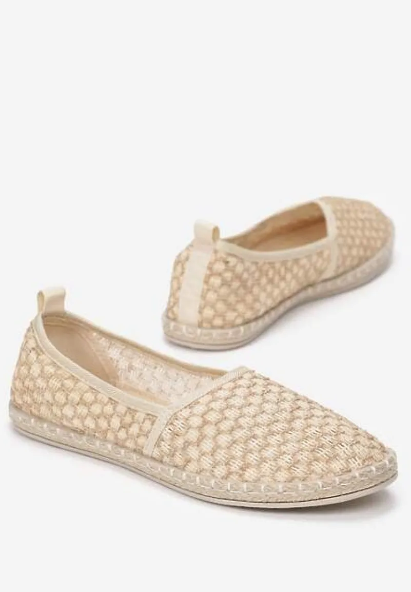 Jasnobeżowe Espadryle Heliriye