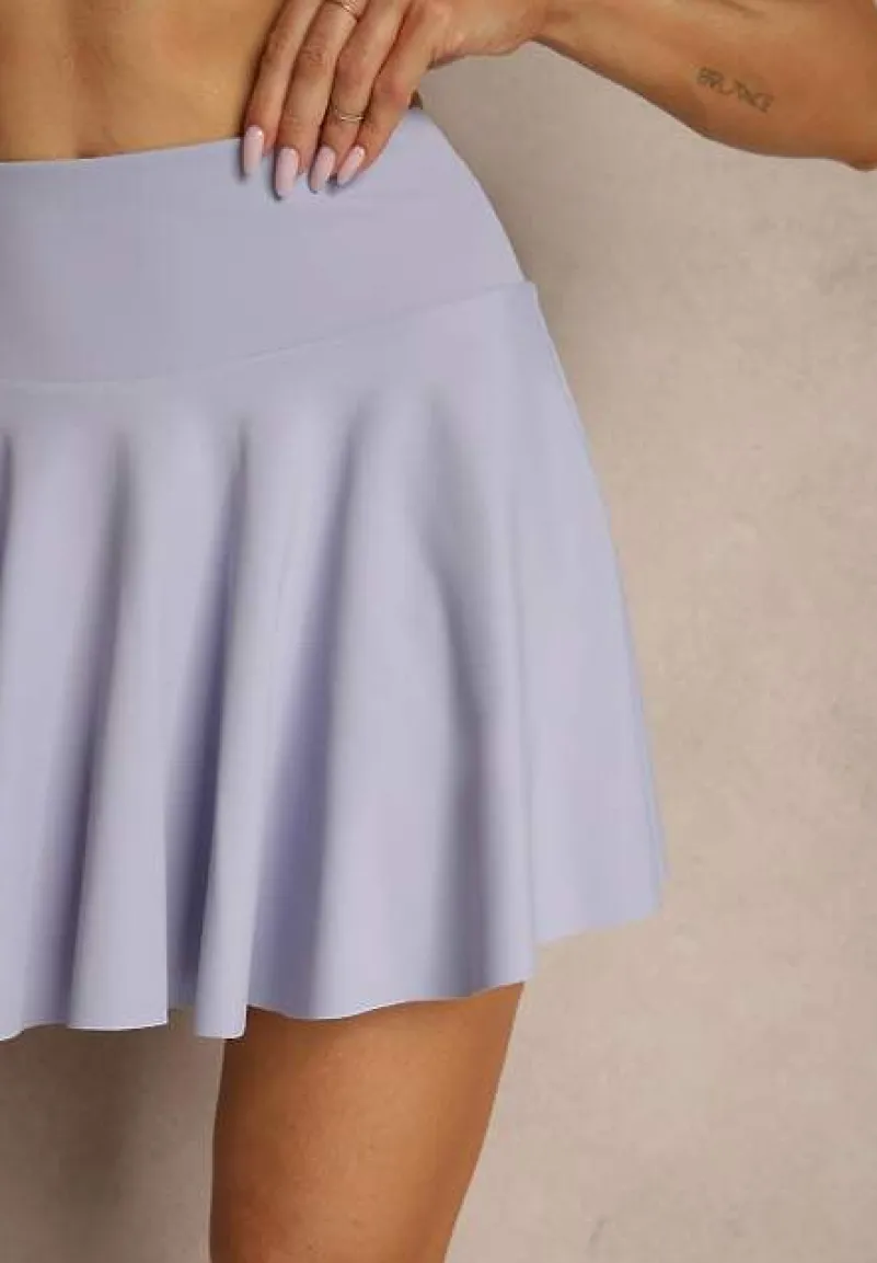 Jasnofioletowe Spódnico-Szorty High Waist Lumivine
