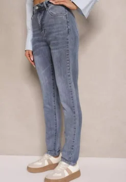 Jasnoniebieskie Jeansy Skinny Regular Waist Galoriela