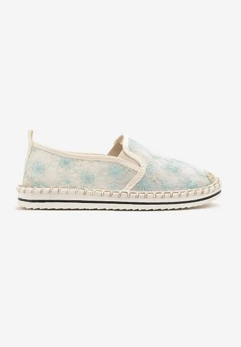 Niebieskie Espadryle z Ozdobną Plecionką Eranoria