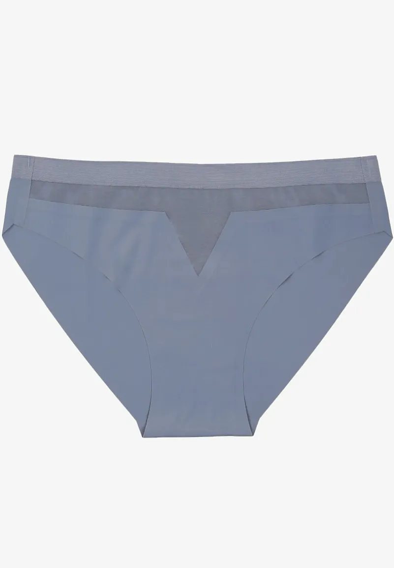 Niebieskie Majtki Bezszwowe Ozdobione Geometrycznym Wzorem Navlinne