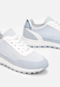 Niebieskie Sznurowane Sneakersy przed Kostkę Kiea