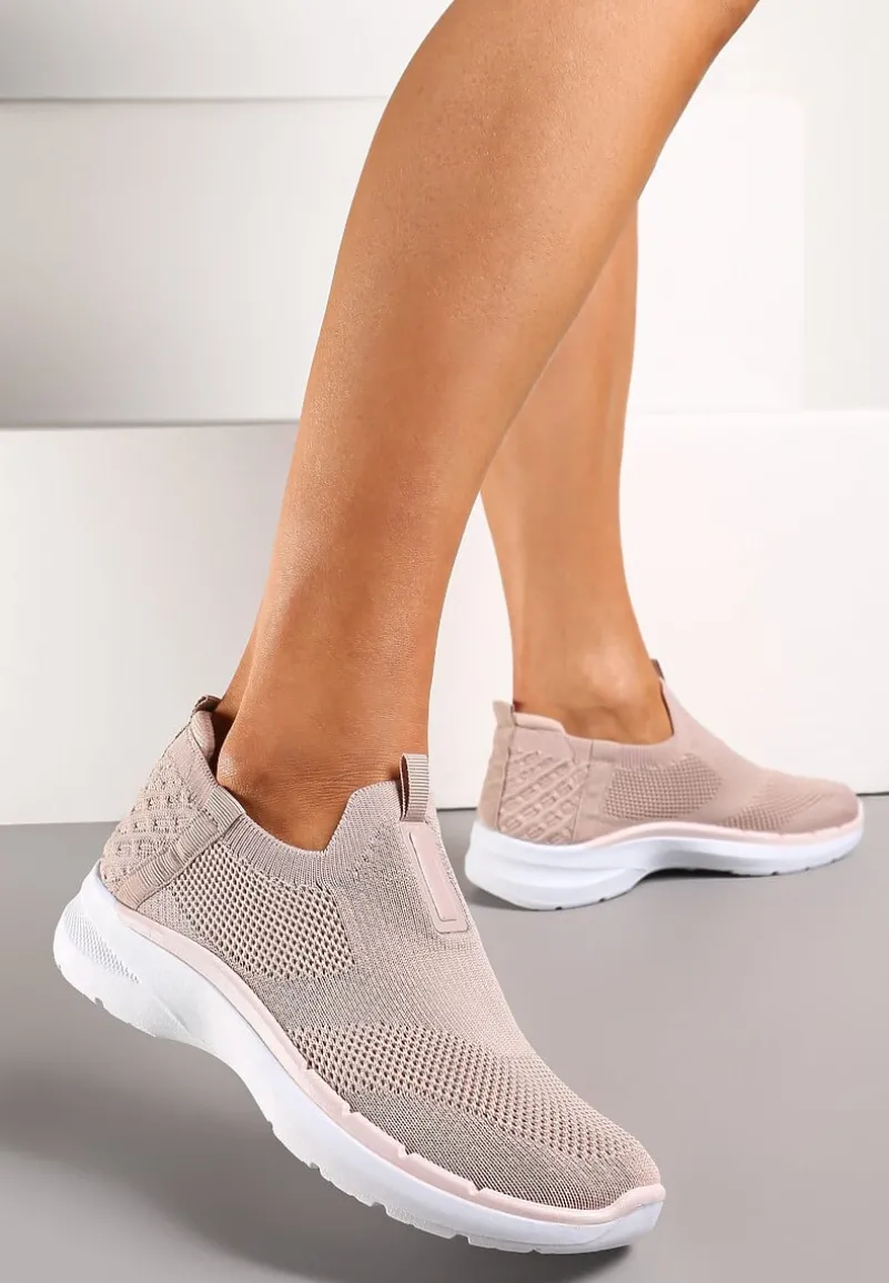 Różowe Elastyczne Buty Sportowe przed Kostkę Eowinnes