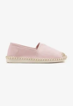 Różowe Espadryle z Plecionką Natifelle