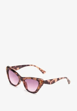 Różowe Okulary Przeciwsłoneczne Cat Eye z Filtrem UV Hernllea