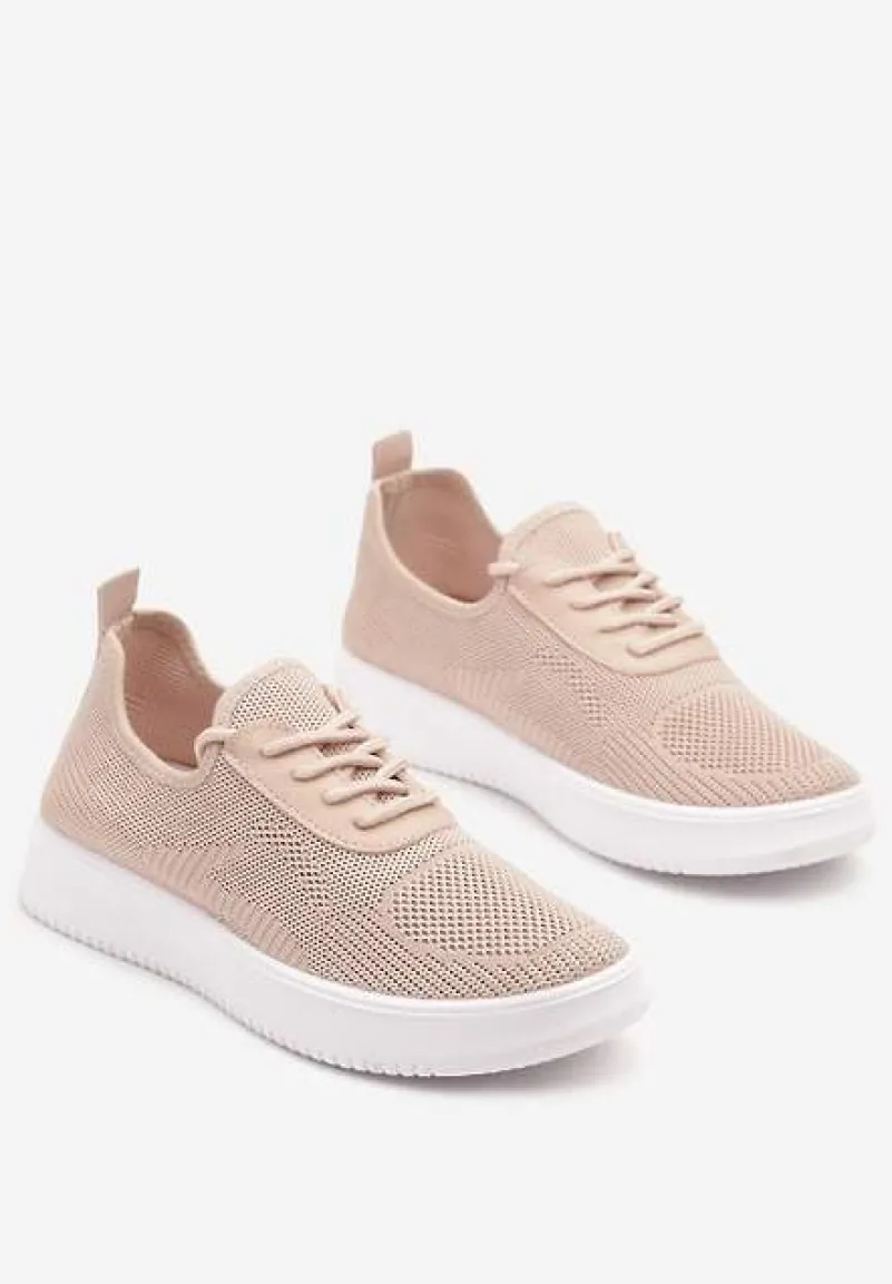Różowe Siateczkowe Buty Sportowe Sneakersy Eravessa