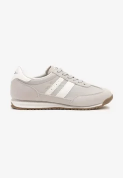 Szare Sneakersy Vico z Ozdobnymi Paskami Voinea